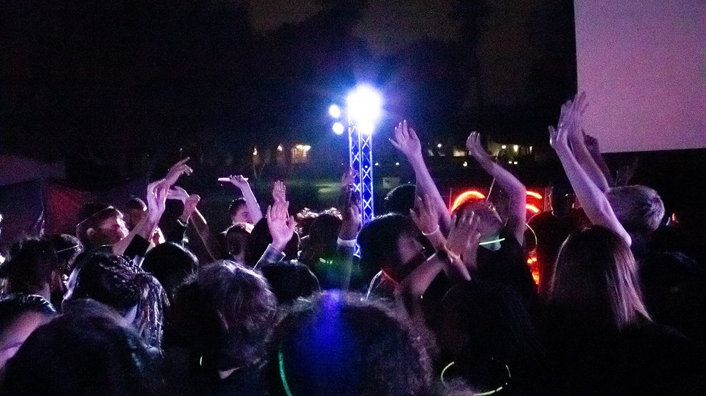 Party time on Beckman Mall