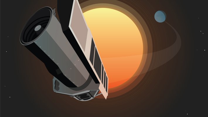 illustration of the Spitzer Space Telescope