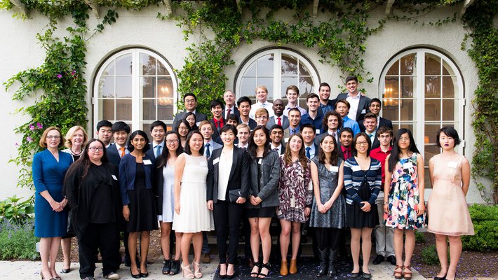 Seniors gather at the May 16 event.