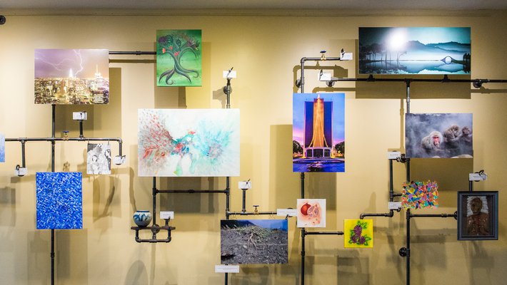 Art created by members of the Caltech community will soon go on display in venues around Pasadena.