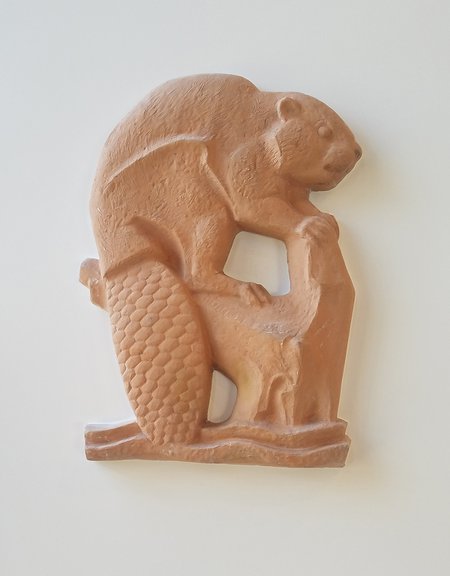 Woodcutting of a beaver