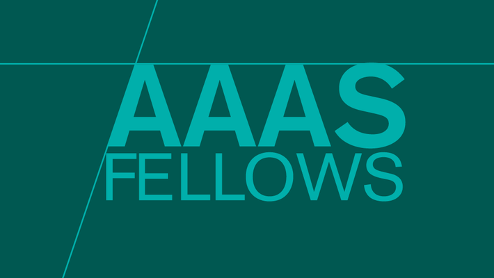 the words "AAAS Fellows" on a green background