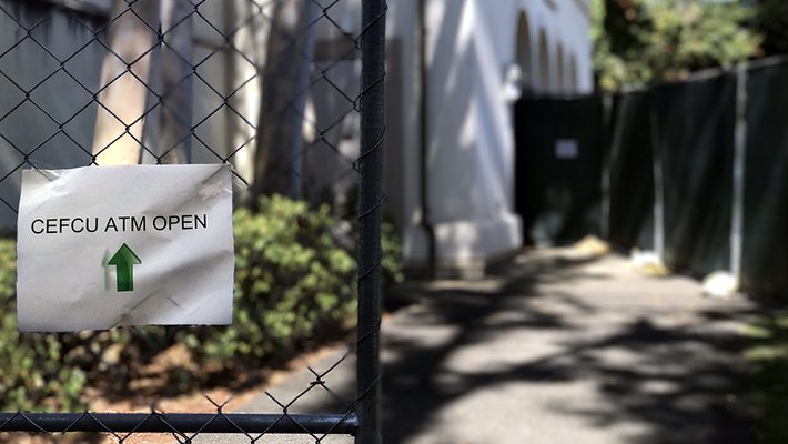  The ATM will remain in place until about August 11, 2017, when it will be moved to its new location south of the Red Door Marketplace.