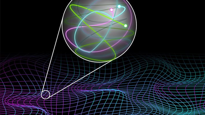 An illustration of a pattern of quantum randomness.