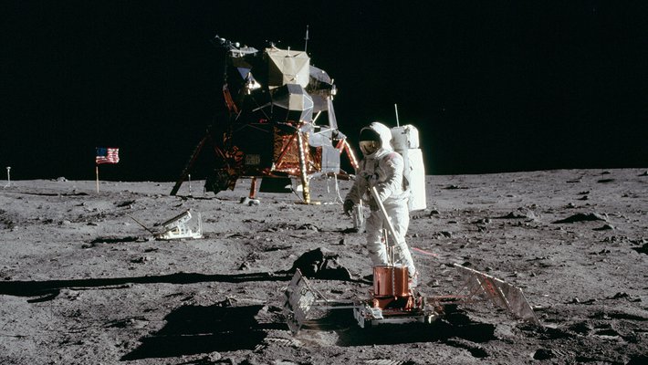 Apollo 11 Lunar Landing Module on the Moon