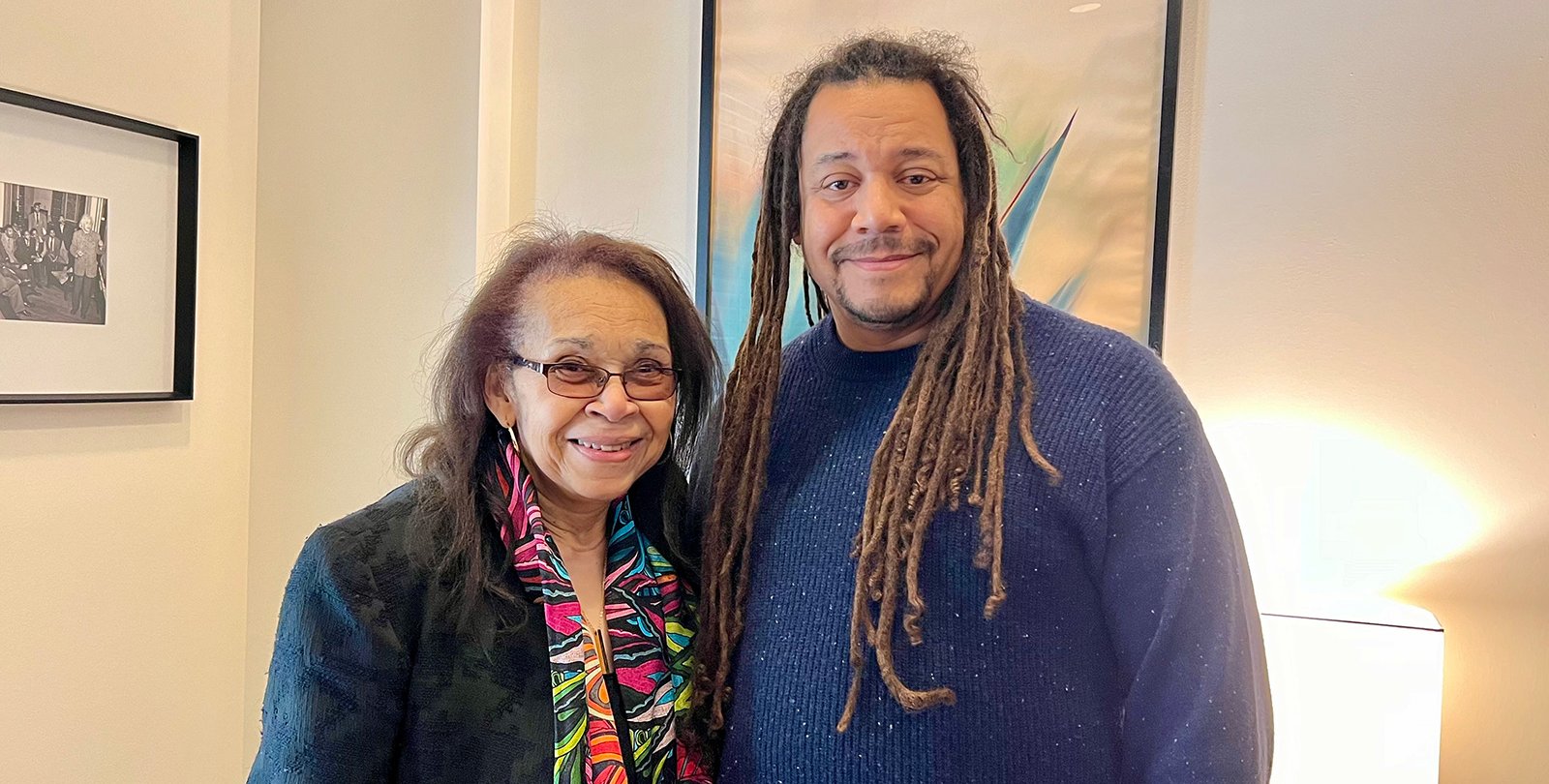Bil Clemons and Shirley Malcolm standing next to one another