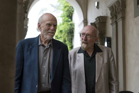 photo of Nobel Laureates Barry Barish and Kip Thorne