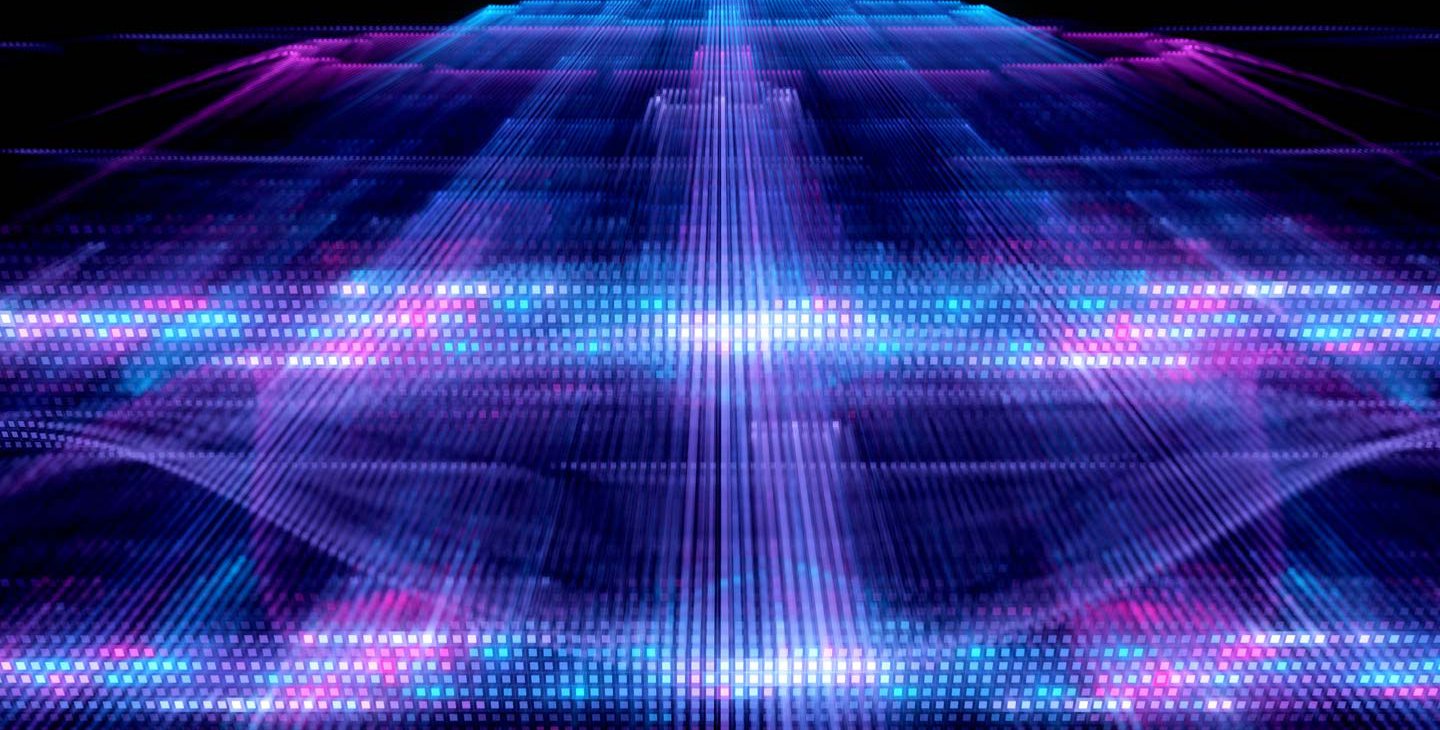 Artwork of a quantum process.