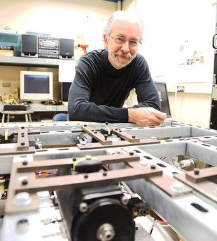 Brent Fultz in his lab