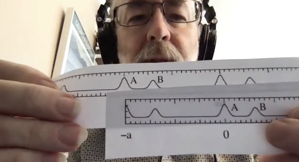 Brent Fultz giving Zoom lecture