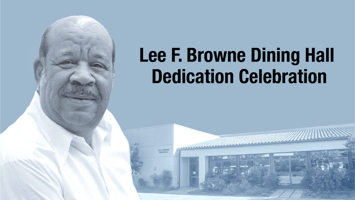 Lee F. Browne Dining Hall Dedication Celebration poster