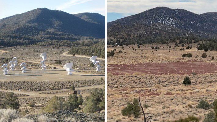 A before after look at the CARMA site.