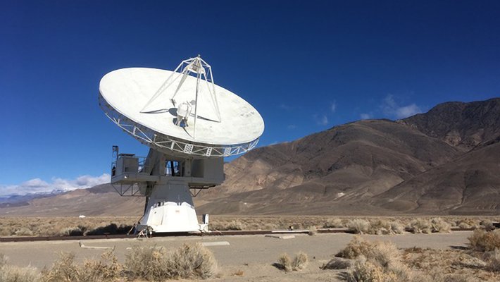 Photo of COMAP's radio dish