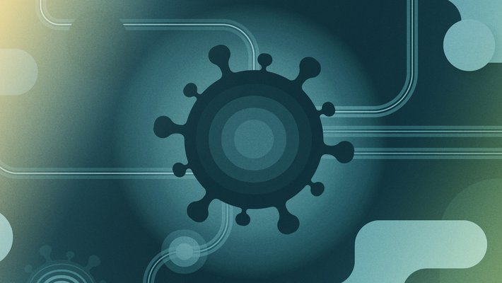 Abstract illustration of coronavirus