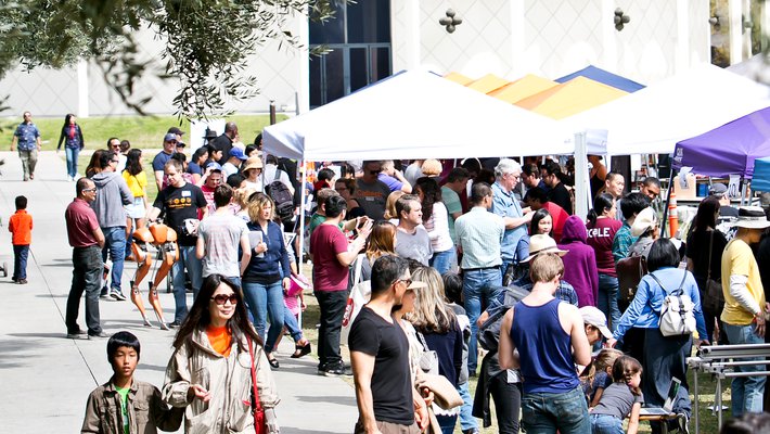 Participating groups, including several from campus and JPL as well as the Natural History Museum of Los Angeles County, Pasadena City College, and the Los Angeles Zoo, hosted dozens of booths.