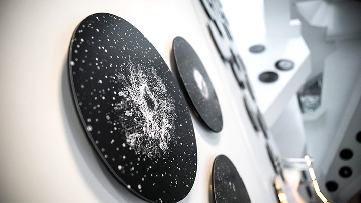 art exhibit at Caltech