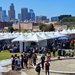 Booths at the City of STEM and Los Angeles Maker Faire in Los Angeles State Historic Park
