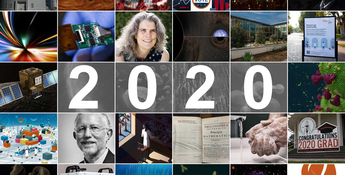 Composition of images from highlighted stories throughout 2020