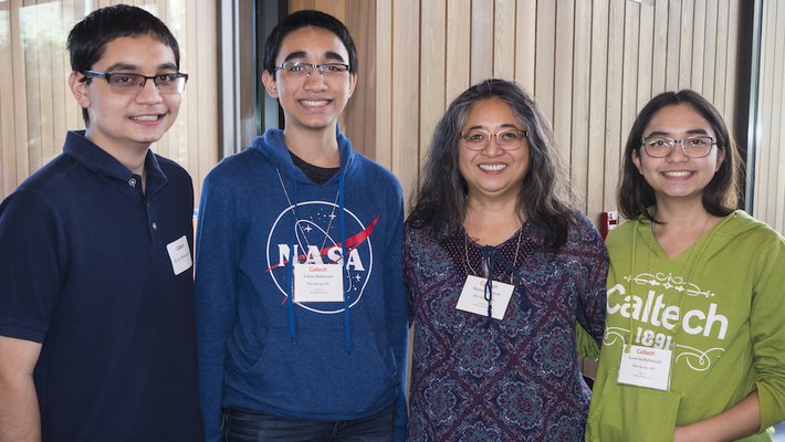 Members of the Butkovich family at Caltech Family Weekend 2018