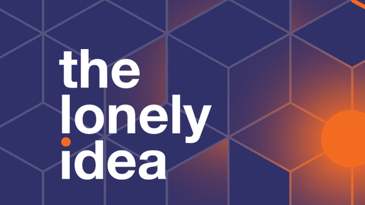 Cube-pattern "lonely-Idea" logo