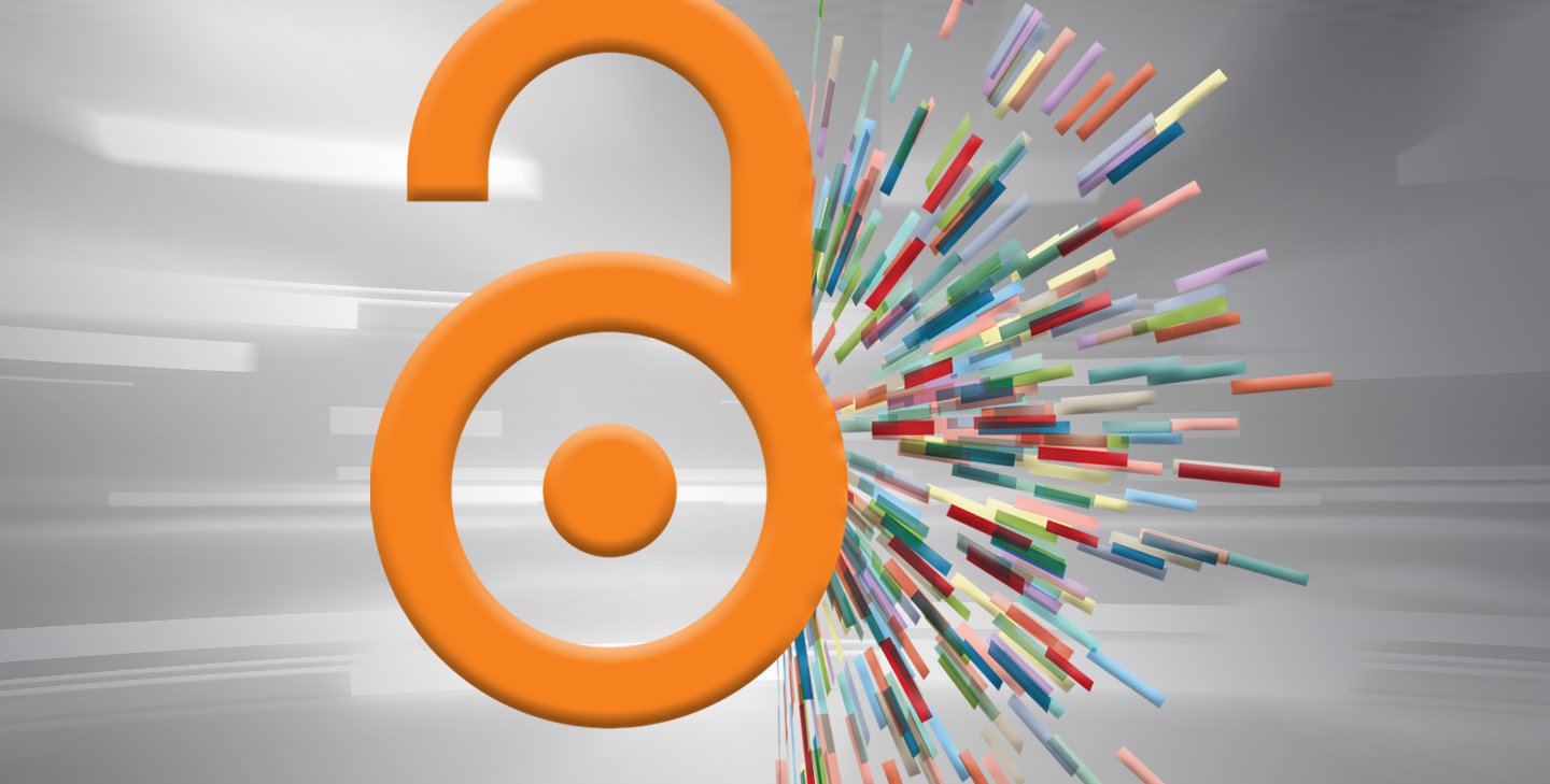 The logo of the open-access movement