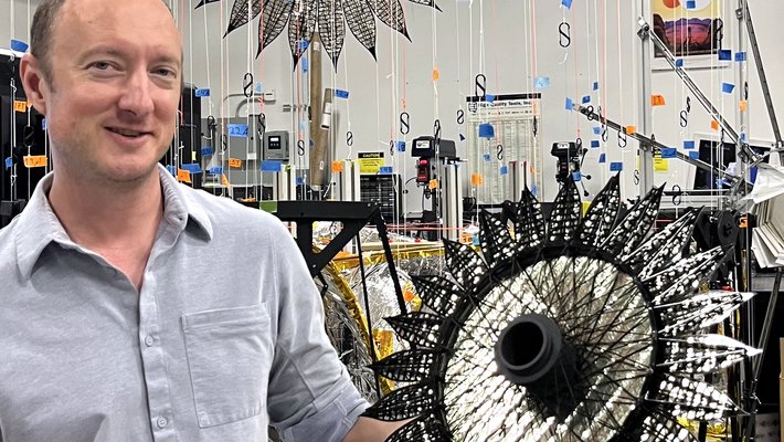 Case Bradford in the lab