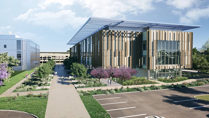 A rendering of the Chen Neuroscience Research Building.