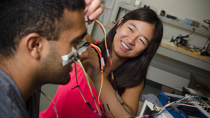 Sagar Vaidyanathan, a visiting undergraduate researcher from UCLA, and Caltech sophomore Sophia Chen