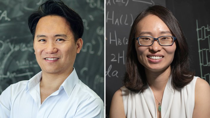 Clifford Cheung's portrait next to that of Xie Chen