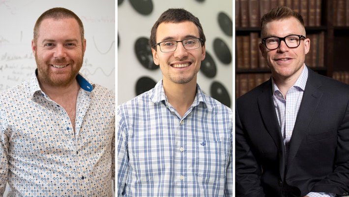 The 2025 Sloan Fellows Scott Cushing, Kareem El Badry, and Ryan Hadt