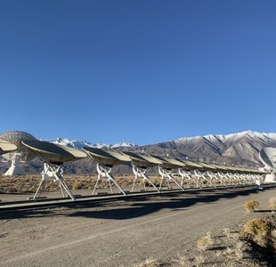 Photos of DSA radio dishes