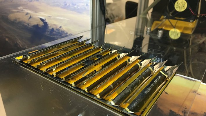 Panels that are part of the Space Solar Power Project.