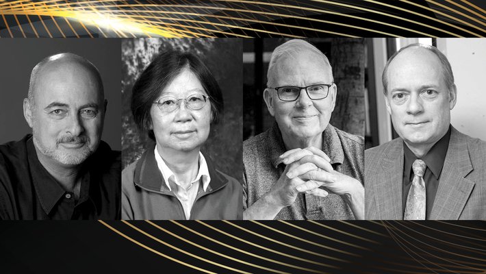 Science fiction author David Brin (BS '73), electron microscopist Louise Chow (PhD '73), startup investor Bill Coughran (BS, MS '75), and chemist Timothy M. Swager (PhD '88) are Caltech's 2024 Distinguished Alumni Award winners.