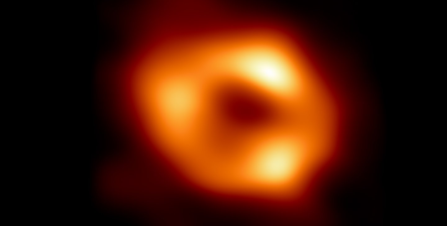 First image of black hole at the center of our galaxy.