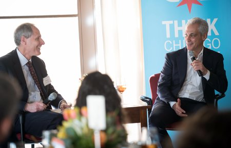 Rahm Emanuel and Thomas F. Rosenbaum