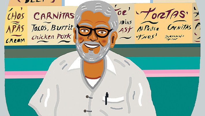 drawing of Ernie Mercado