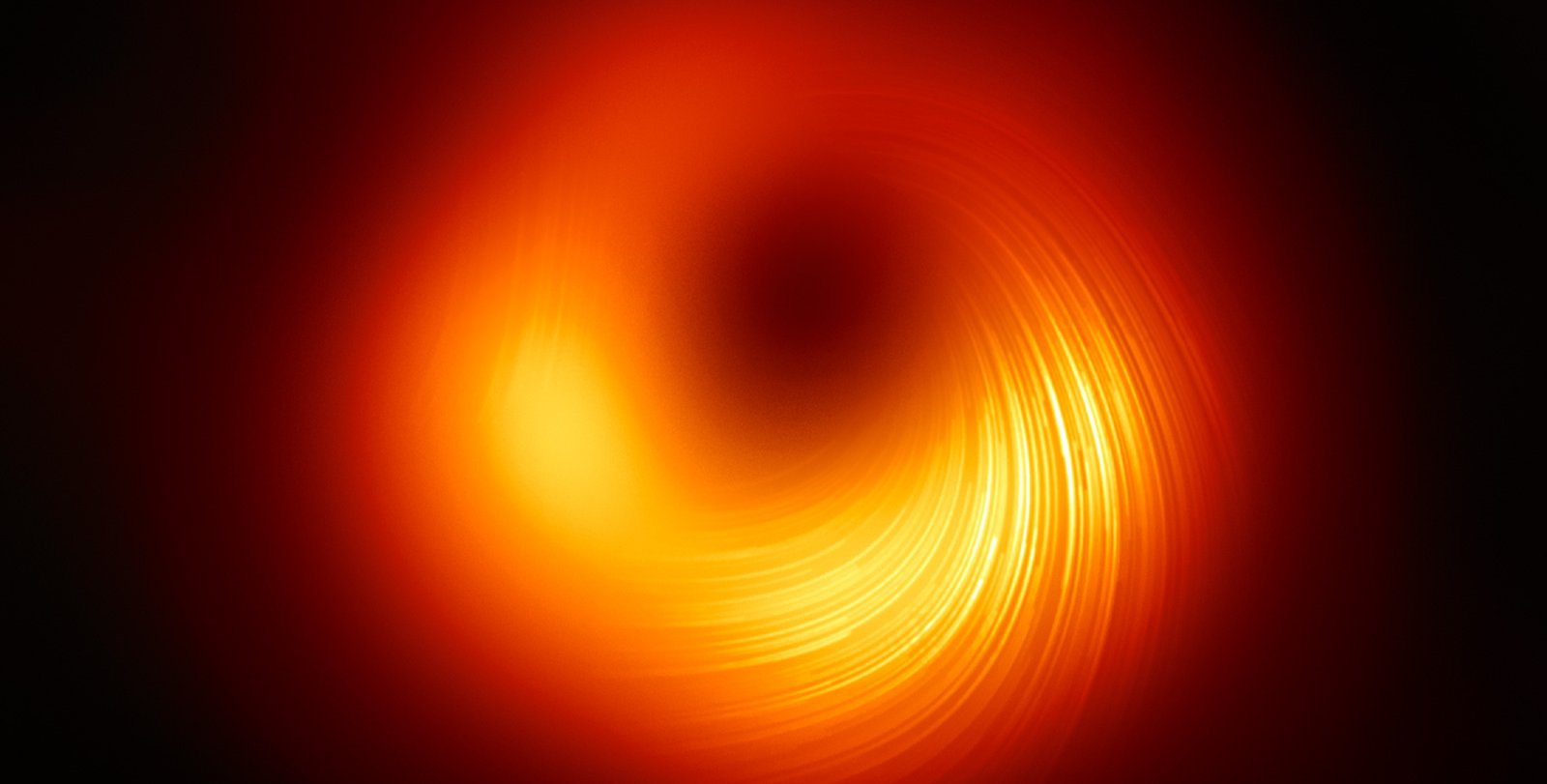 An image of a black hole