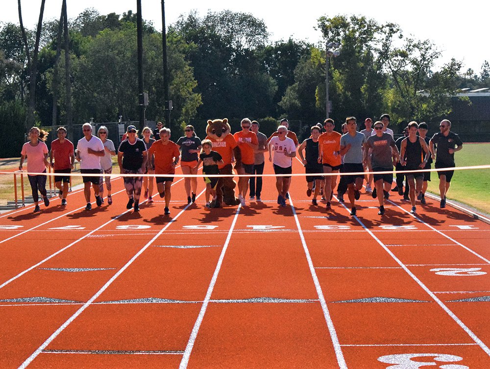 The Fox Stanton Track is named in memory of William L. “Fox” Stanton (1874-1946), who was Caltech’s athletics director from 1921 to 1941.
