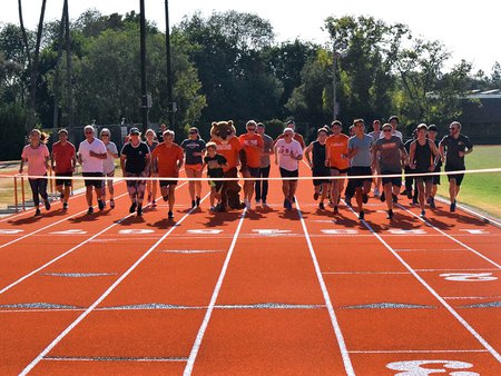 The Fox Stanton Track is named in memory of William L. “Fox” Stanton (1874-1946), who was Caltech’s athletics director from 1921 to 1941.