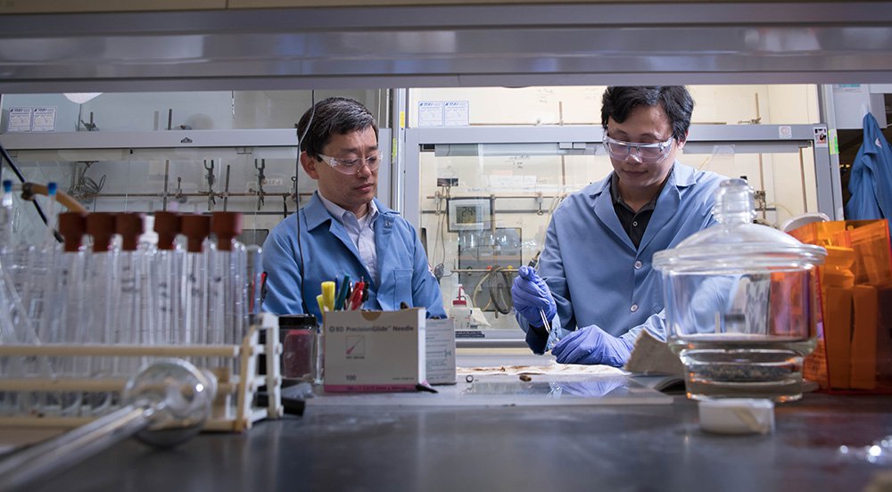 Gregory Fu and Zhaobin Wang at Caltech. 