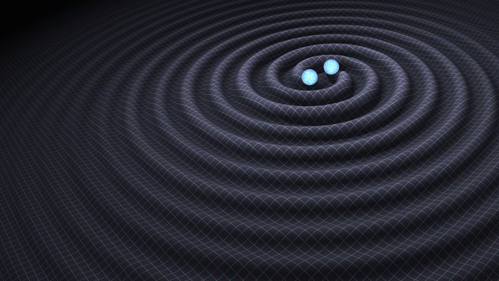 Artwork of colliding neutron stars