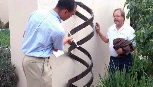 Image of helix sculpture