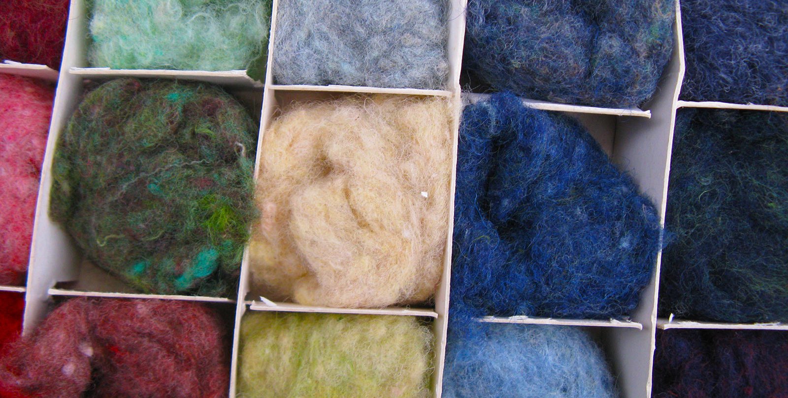 Samples of colorful shoddy.