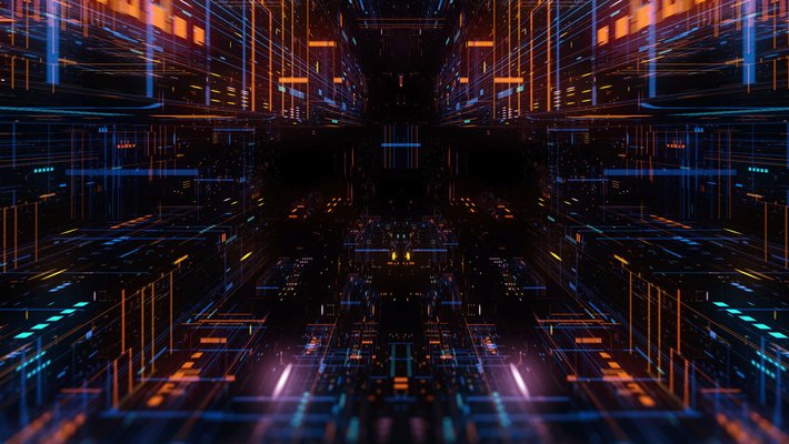 stock artwork of abstract computer workings