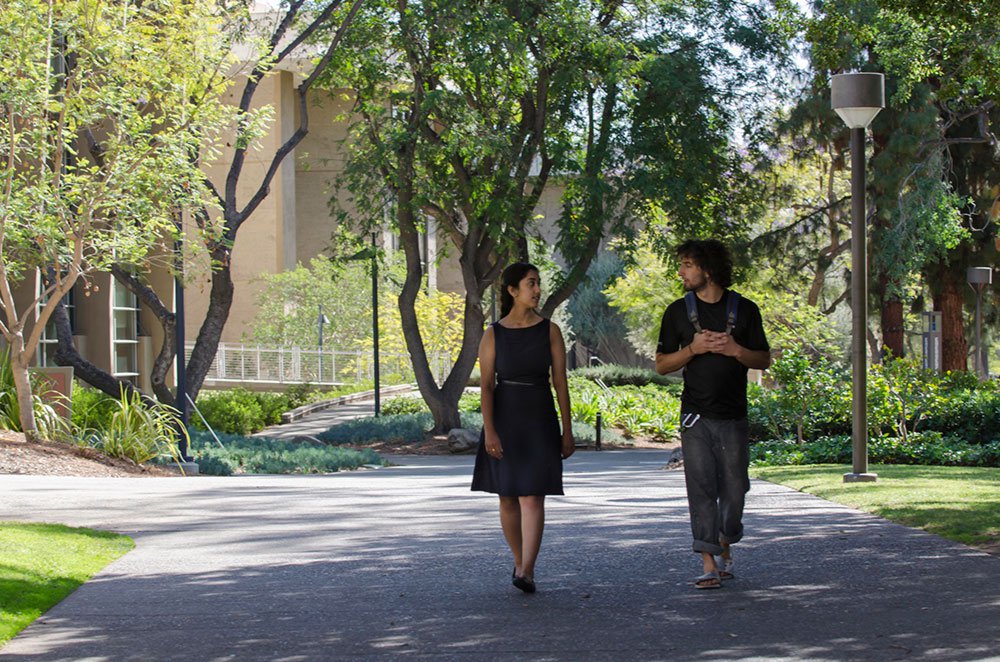 Caltech's 2015 Watson Fellows, Janani Mandayam Comar and Aaron Krupp.