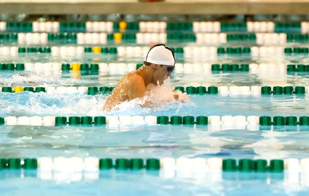  Thomas Gallup won individual conference titles in the 100- and 200-yard breaststroke in the Southern California Intercollegiate Athletic Conference February 17 and 18.