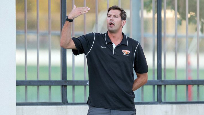 Caltech men's water polo head coach Jon Bonafede