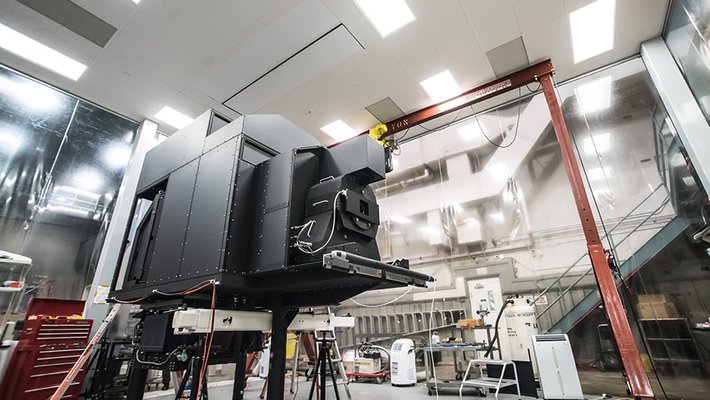 The Keck Cosmic Web Imager, under construction.