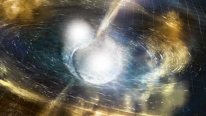 Artwork of neutron stars.