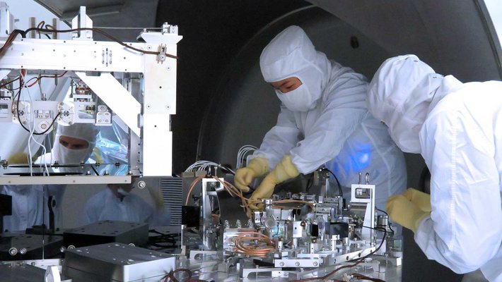 Engineers working on LIGO upgrades